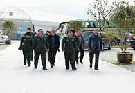2017年11月24日，台州当地驻军及黄岩区武装部一行10余人参观绿沃川现代农业产业化园区